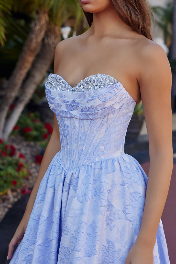 Nox Anabel T1912 long prom dress with sweetheart neckline