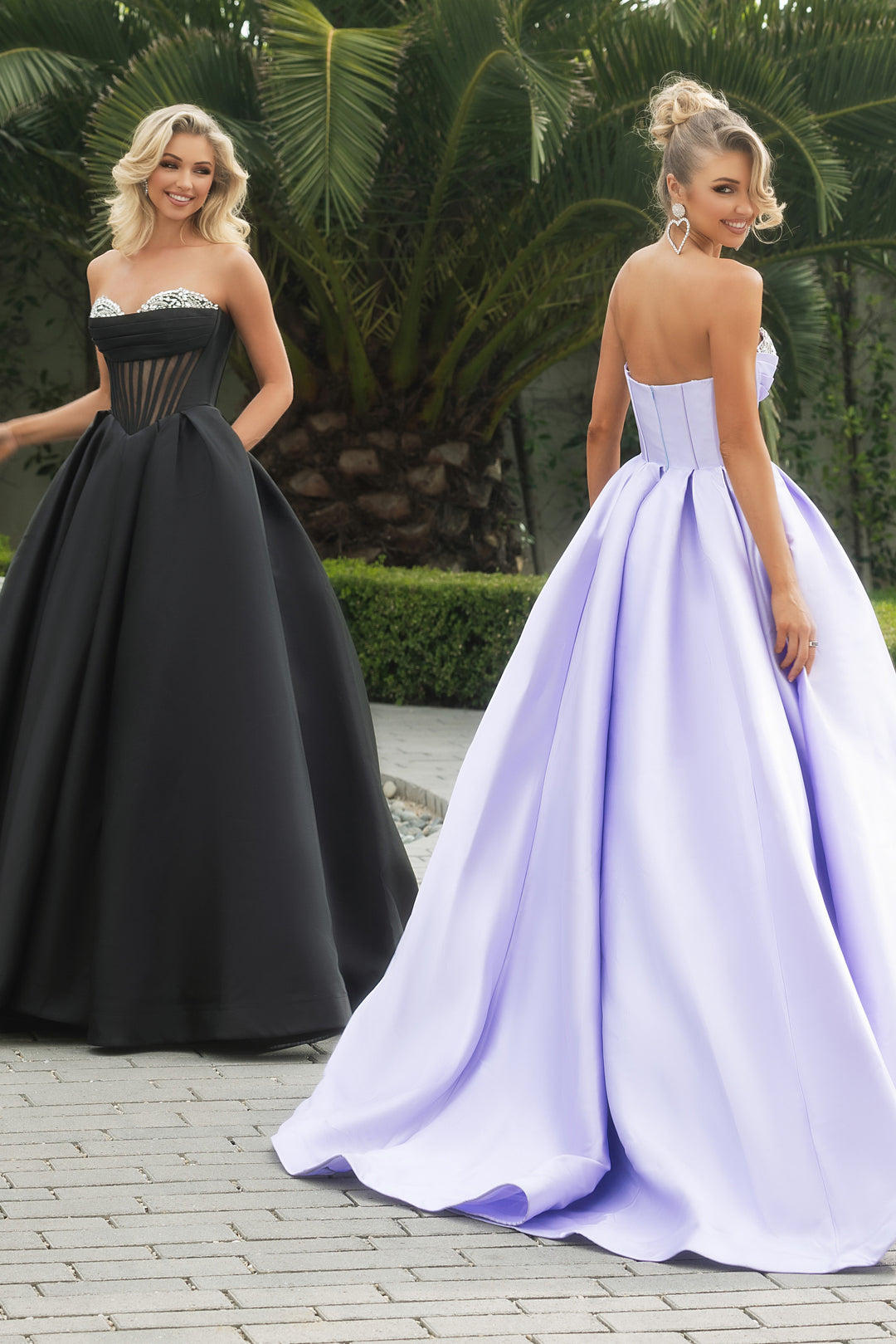 PORTIA & SCARLETT PS25306 Layered Skirt Sweetheart Ballgown