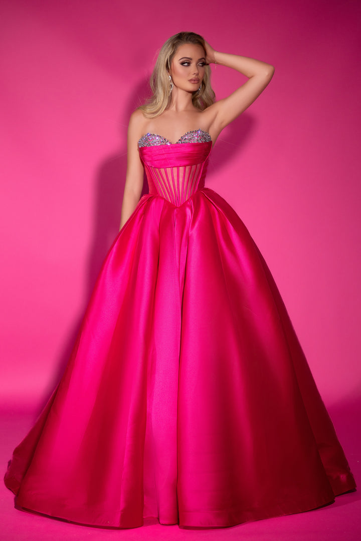 PORTIA & SCARLETT PS25306 Layered Skirt Sweetheart Ballgown