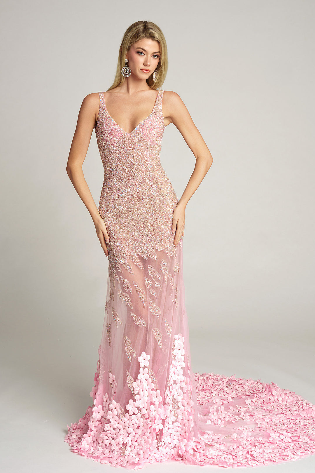 Portia & Scarlett PS25987C Evening Gown With Fitted Sheath Silhouette