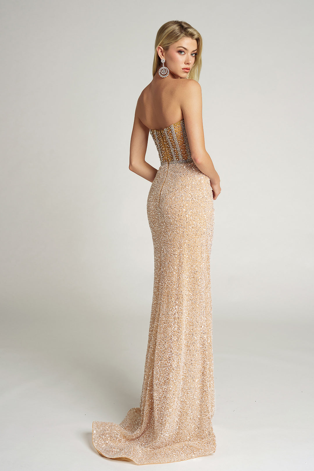 Portia & Scarlett PS25990C Evening Gown With Beaded Bodice