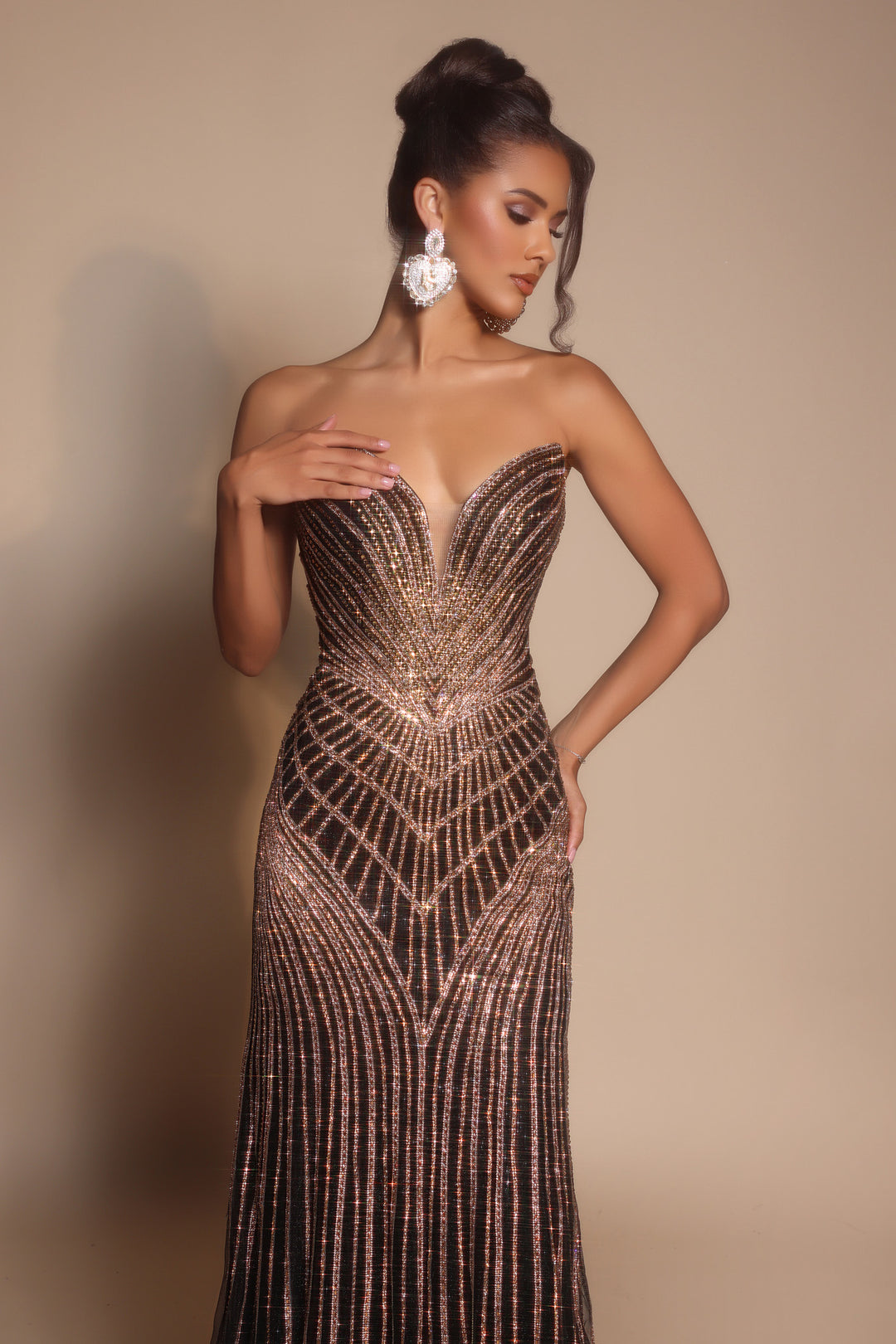 geometric prom dress Dancing Queen 4503 - Long Mermaid Dress