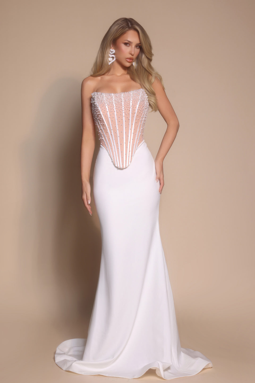 Portia & Scarlett PS26008 Strapless Fitted Prom Dress