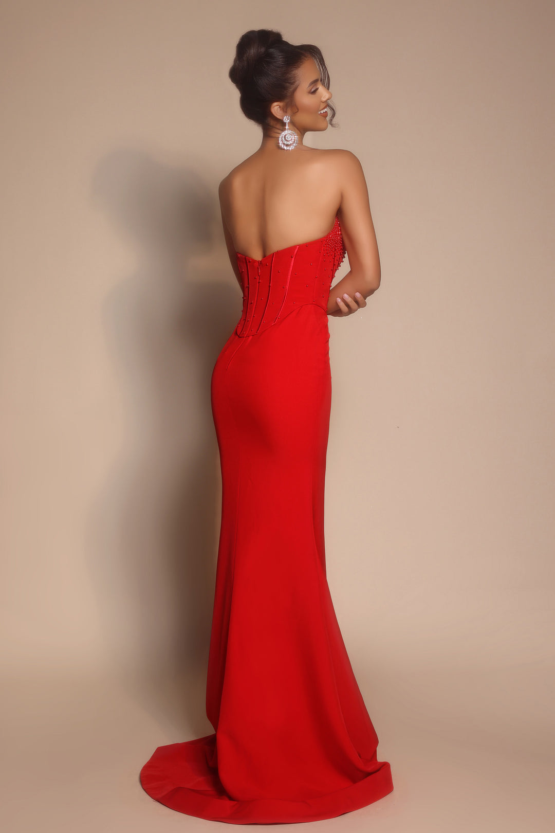 Portia & Scarlett PS26008 Strapless Fitted Prom Dress