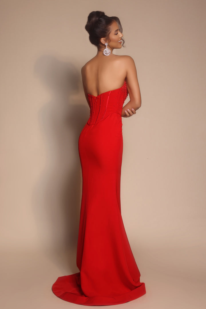 Portia & Scarlett PS26008 Strapless Fitted Prom Dress