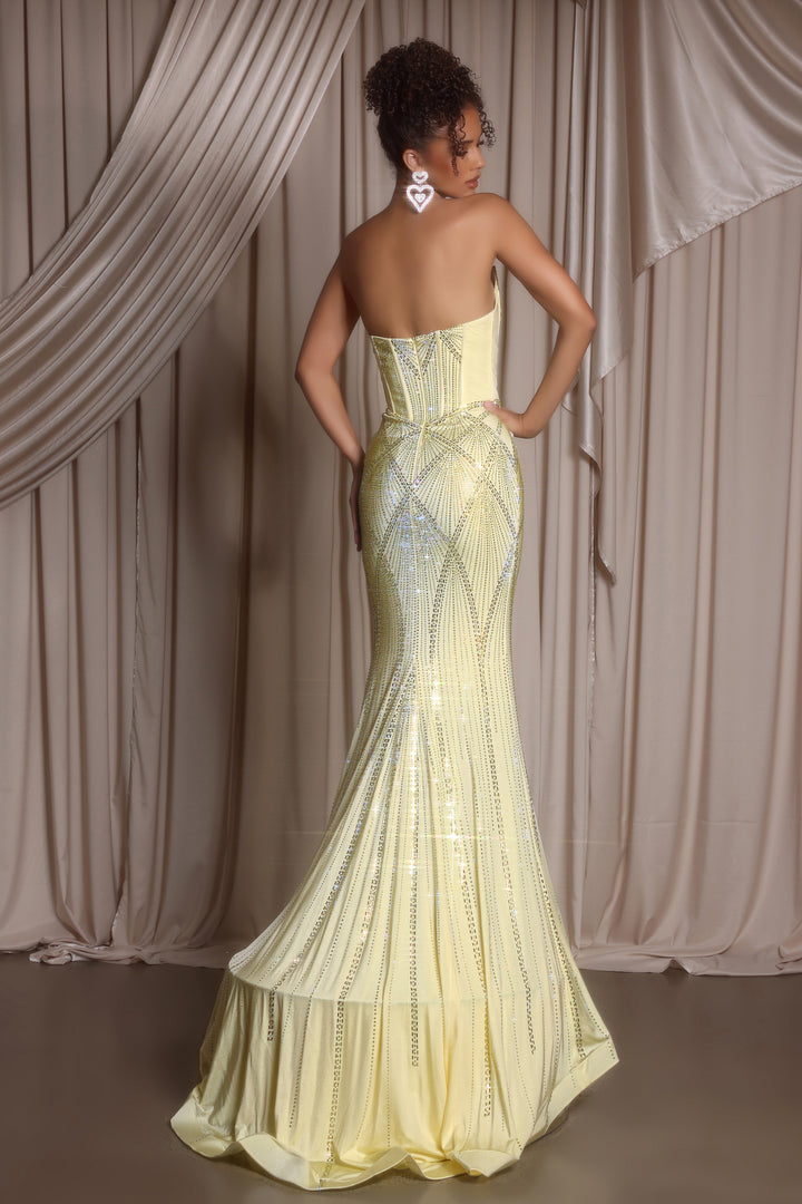 Portia & Scarlett PS26013 Evening Gown Strapless Sheath Dress