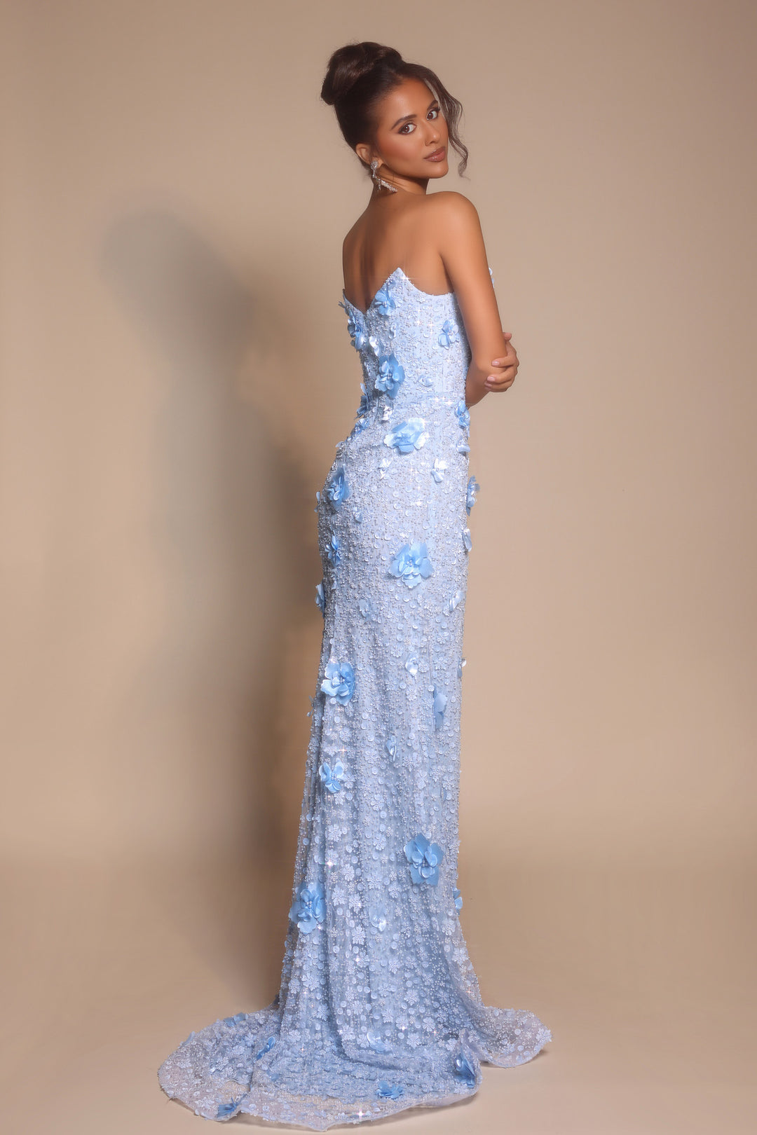 Portia & Scarlett PS26019 Long Sheath Prom Dress With V-Neckline