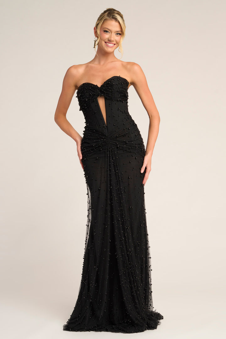 Portia & Scarlett PS26022 Evening Gown With Keyhole Neckline