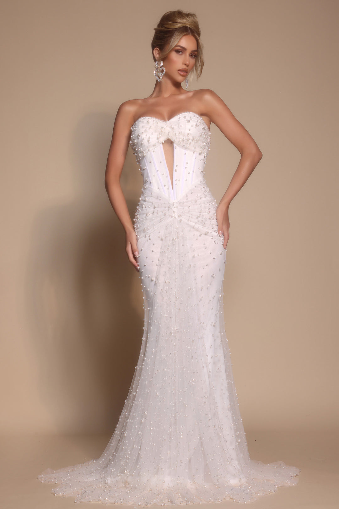 Portia & Scarlett PS26022 Evening Gown With Keyhole Neckline
