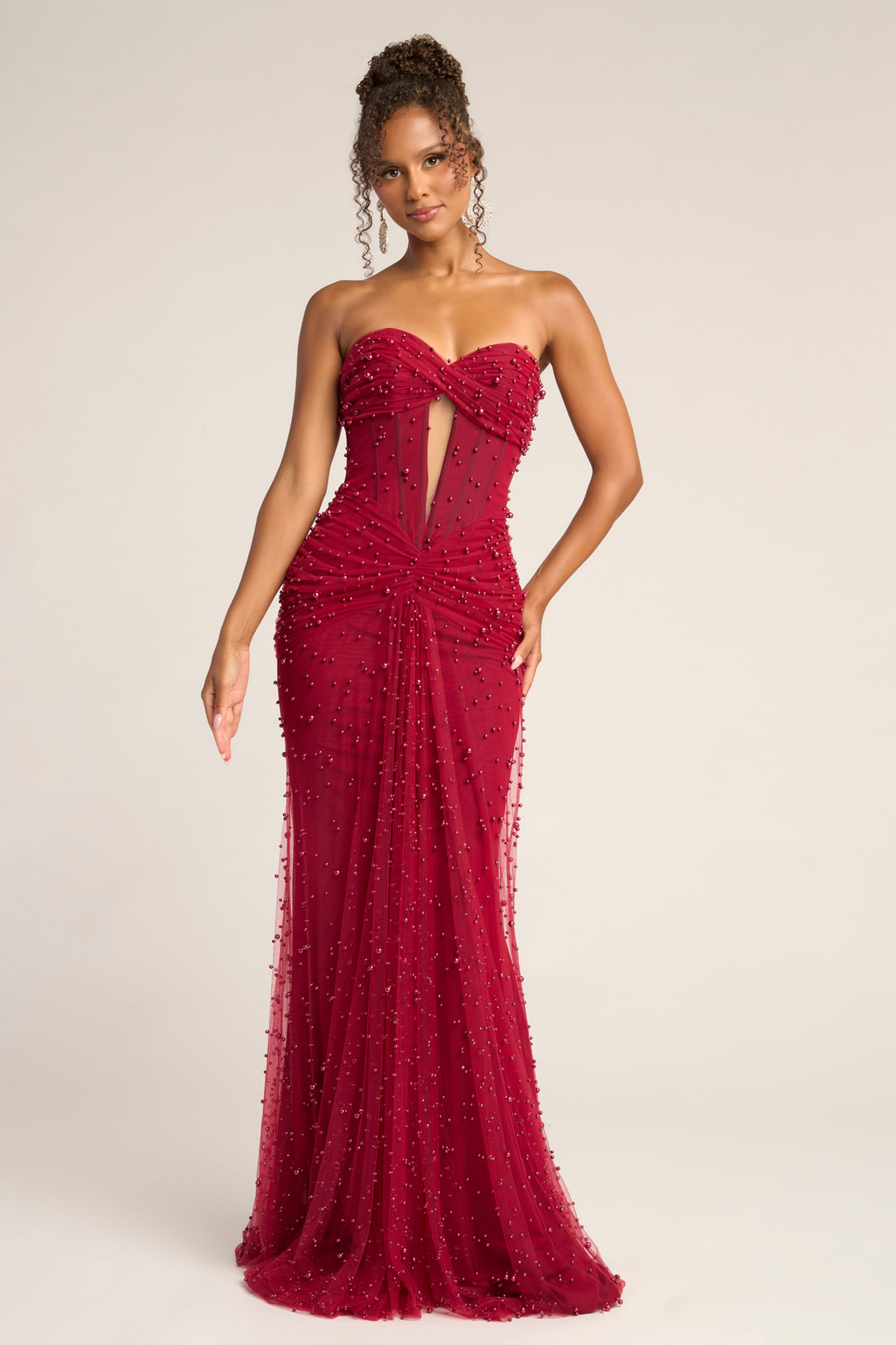 Portia & Scarlett PS26022 Evening Gown With Keyhole Neckline