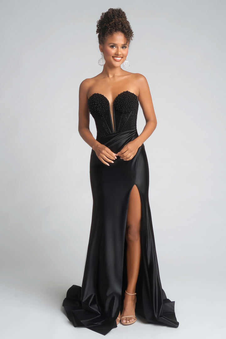 Portia & Scarlett PS26039 Long Sweetheart Prom Dress With Slit