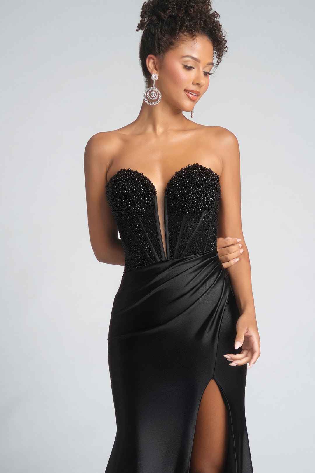 Portia & Scarlett PS26039 Long Sweetheart Prom Dress With Slit