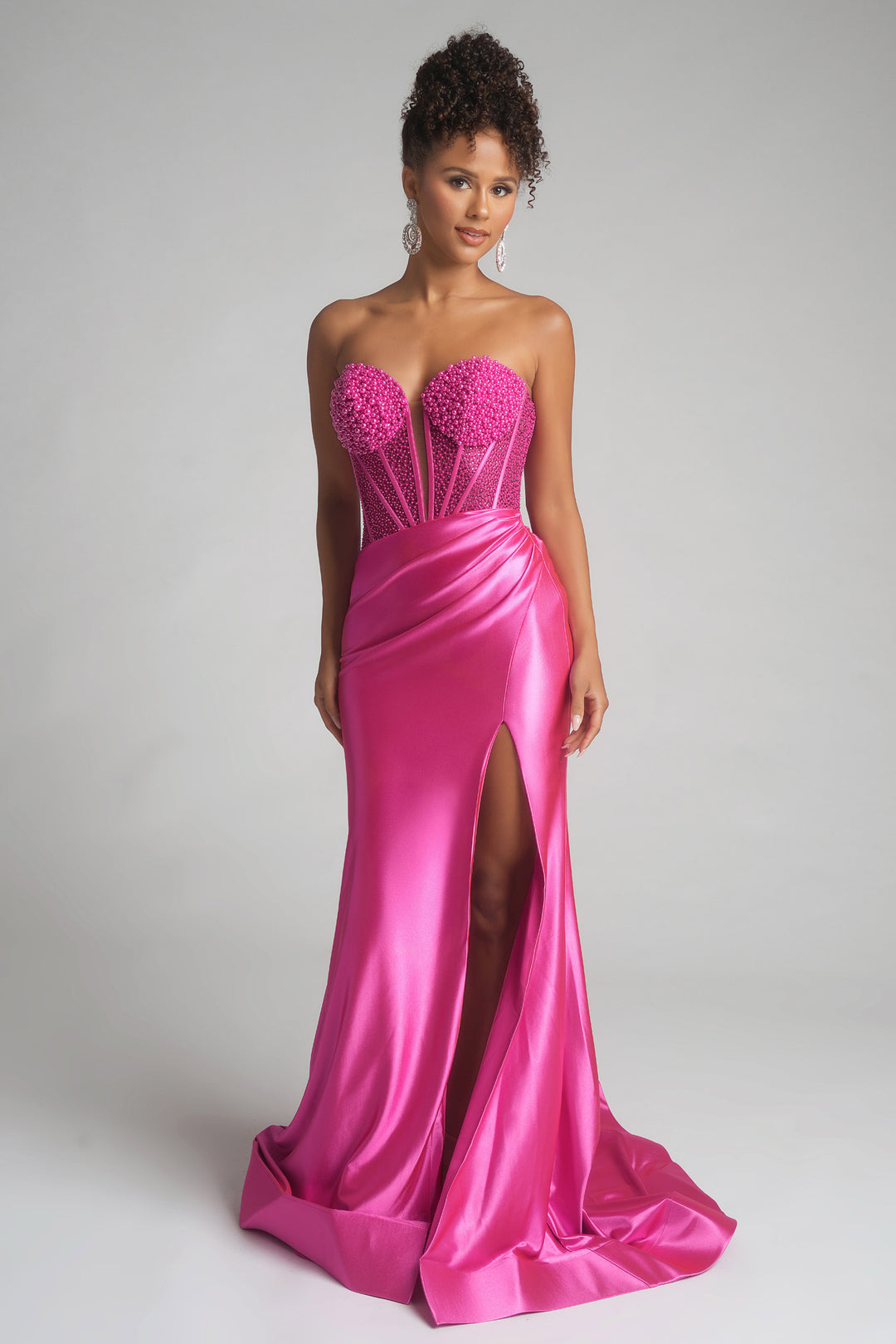 Portia & Scarlett PS26039 Long Sweetheart Prom Dress With Slit
