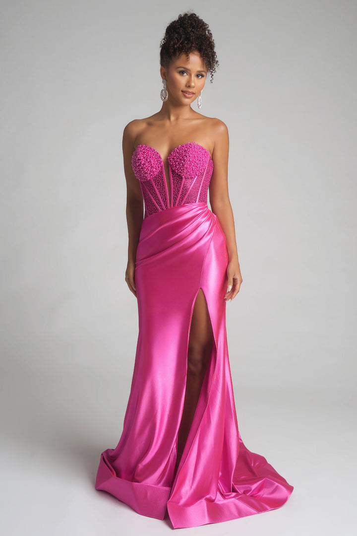 Portia & Scarlett PS26039 Long Sweetheart Prom Dress With Slit