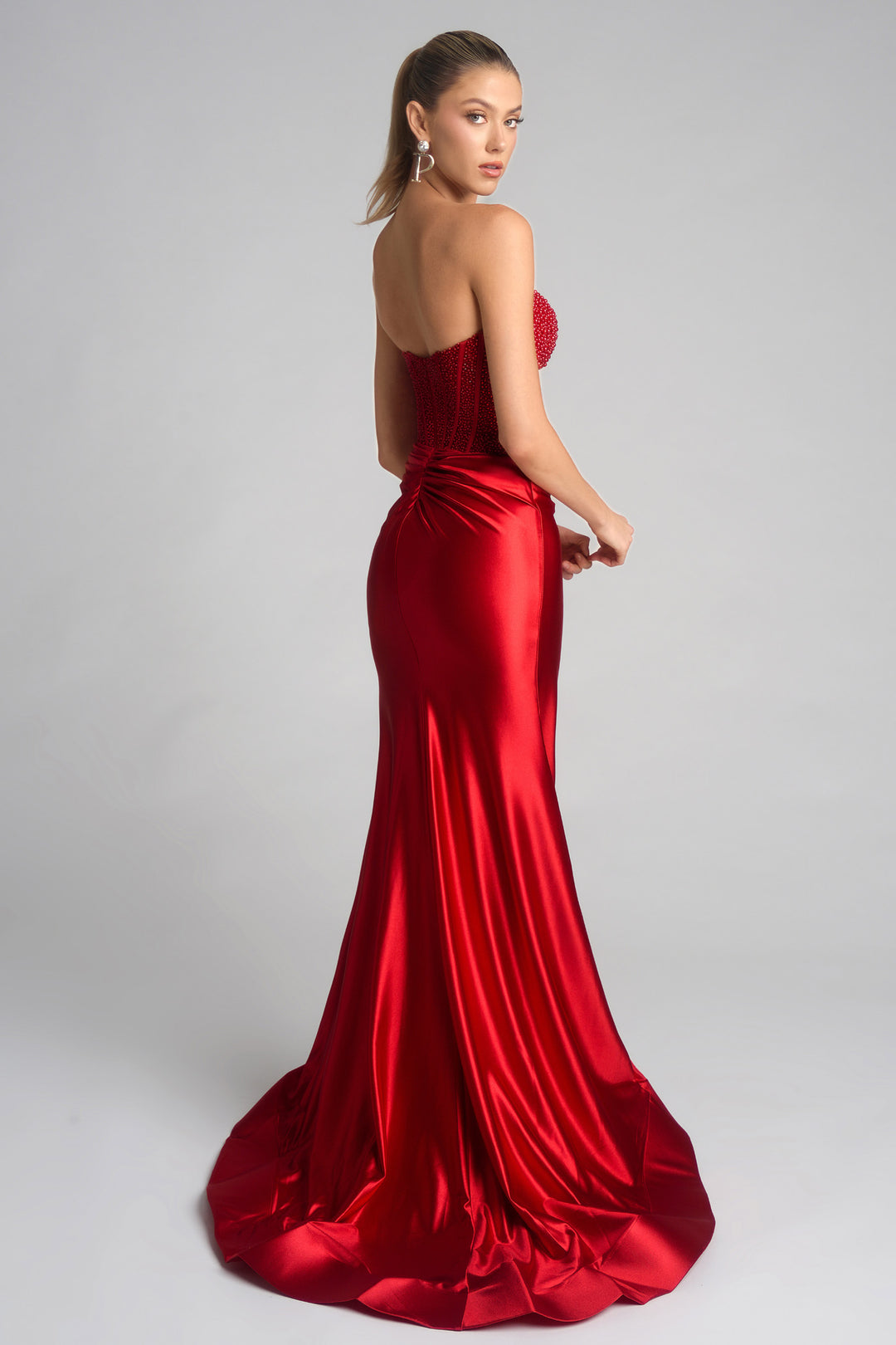 Portia & Scarlett PS26039 Long Sweetheart Prom Dress With Slit
