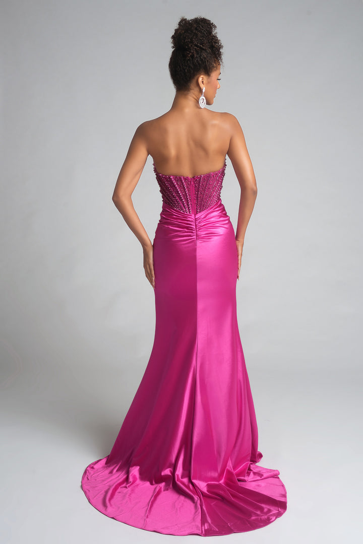 Portia & Scarlett PS26041 Jeweled Corset Scoop Prom Dress