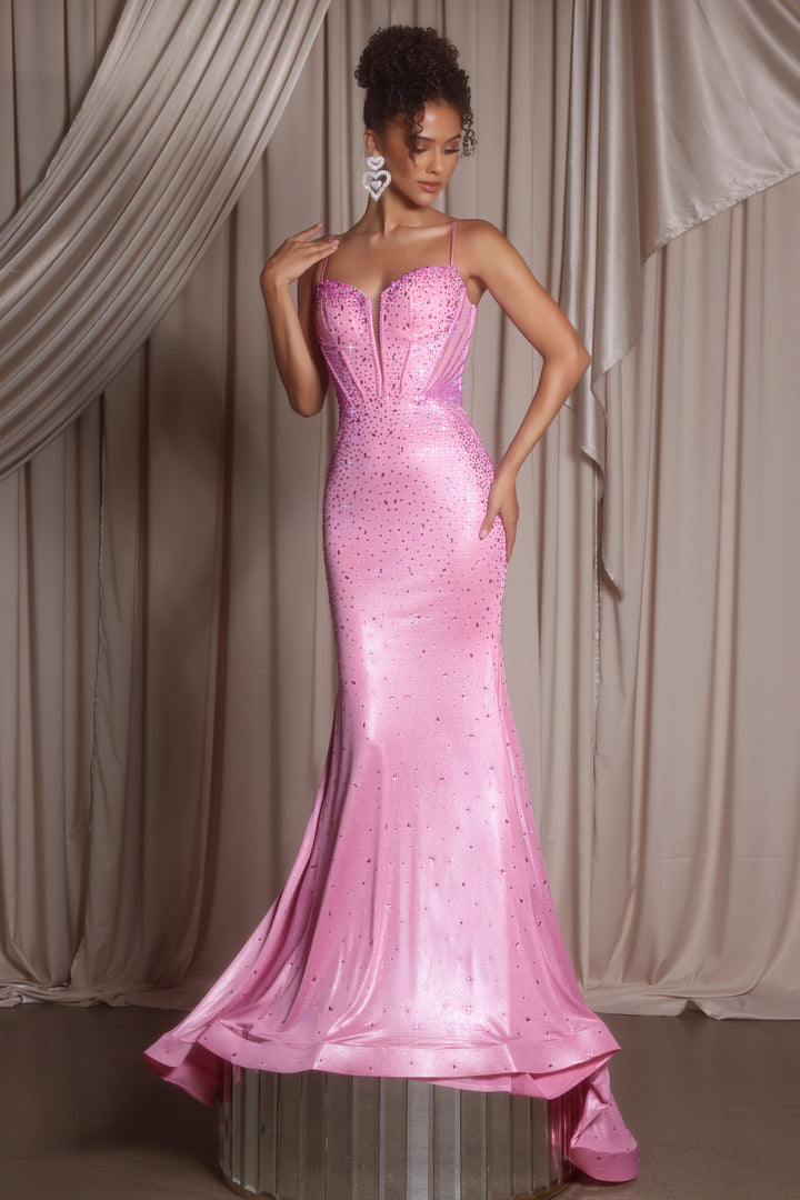 Portia & Scarlett PS26071 Evening Gown With Plunging Neckline