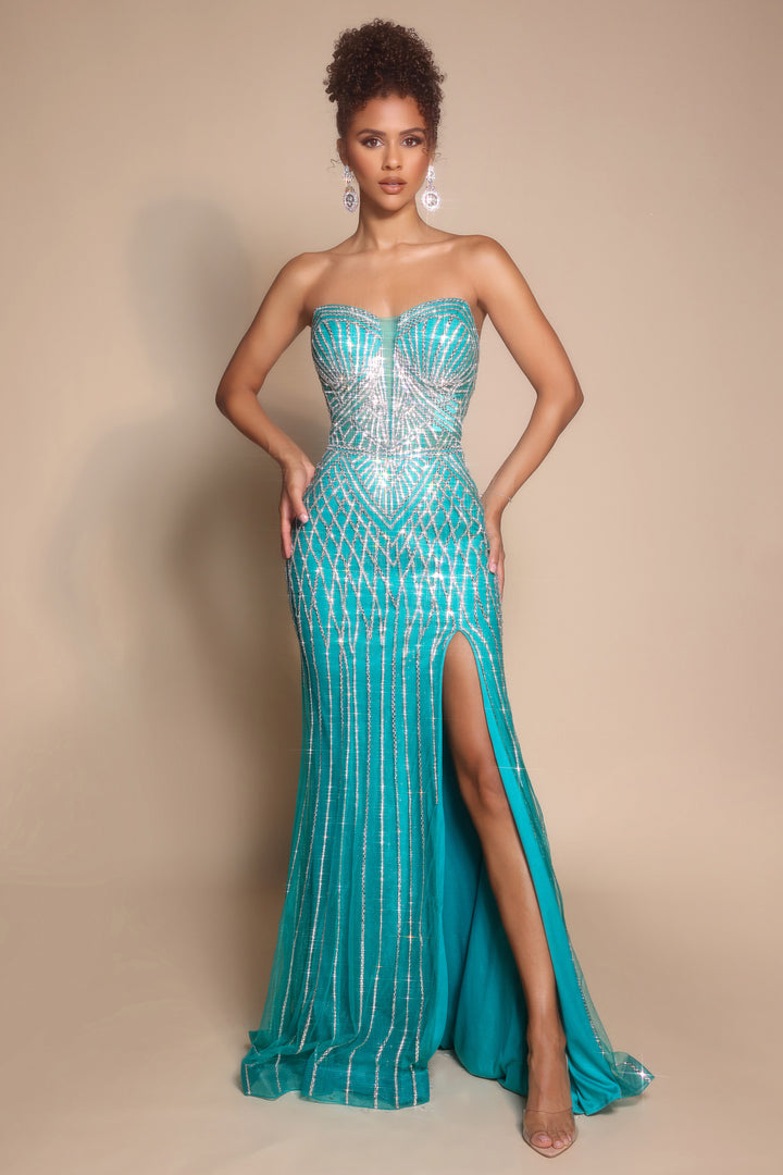 Portia & Scarlett PS26072 Evening Gown Sweetheart Neckline