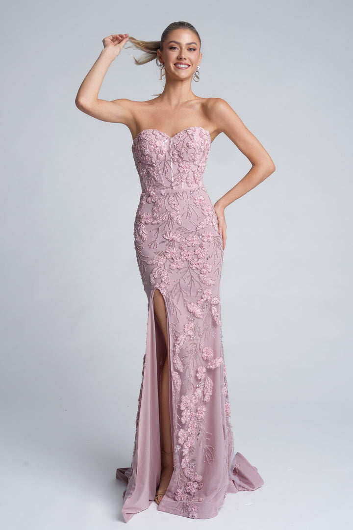 Portia & Scarlett PS26074 Evening Gown With Side Slit Silhouette