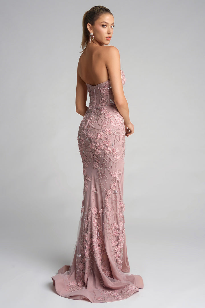 Portia & Scarlett PS26074 Evening Gown With Side Slit Silhouette