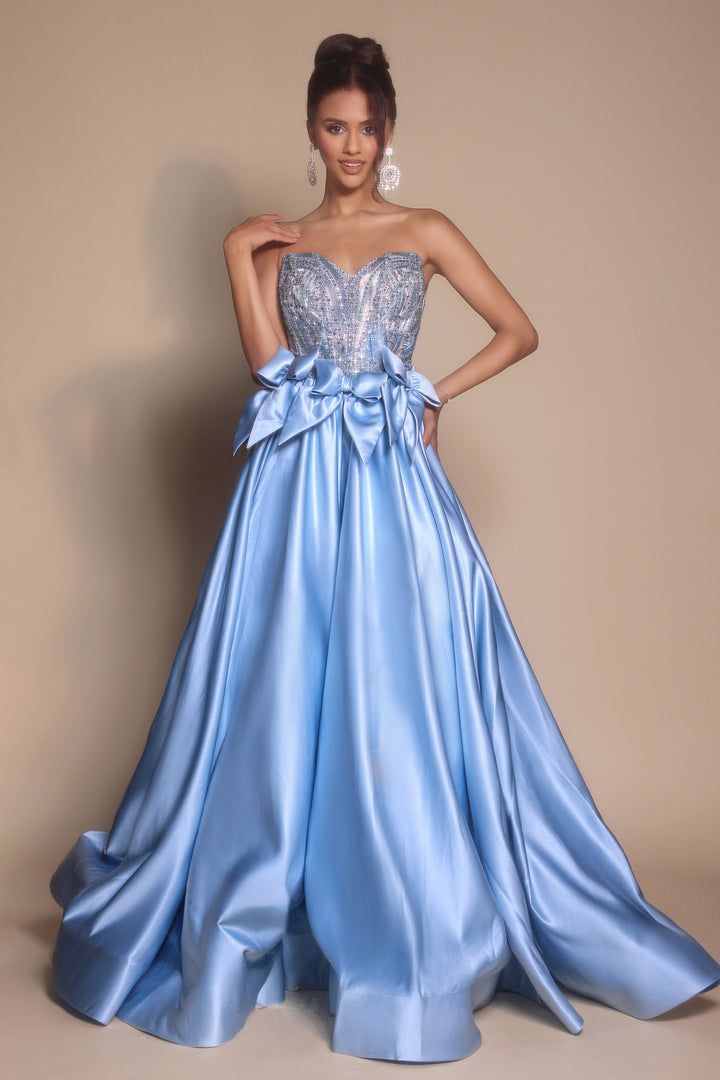 Portia & Scarlett PS26077 Sweetheart Prom Dress With Bow Accents