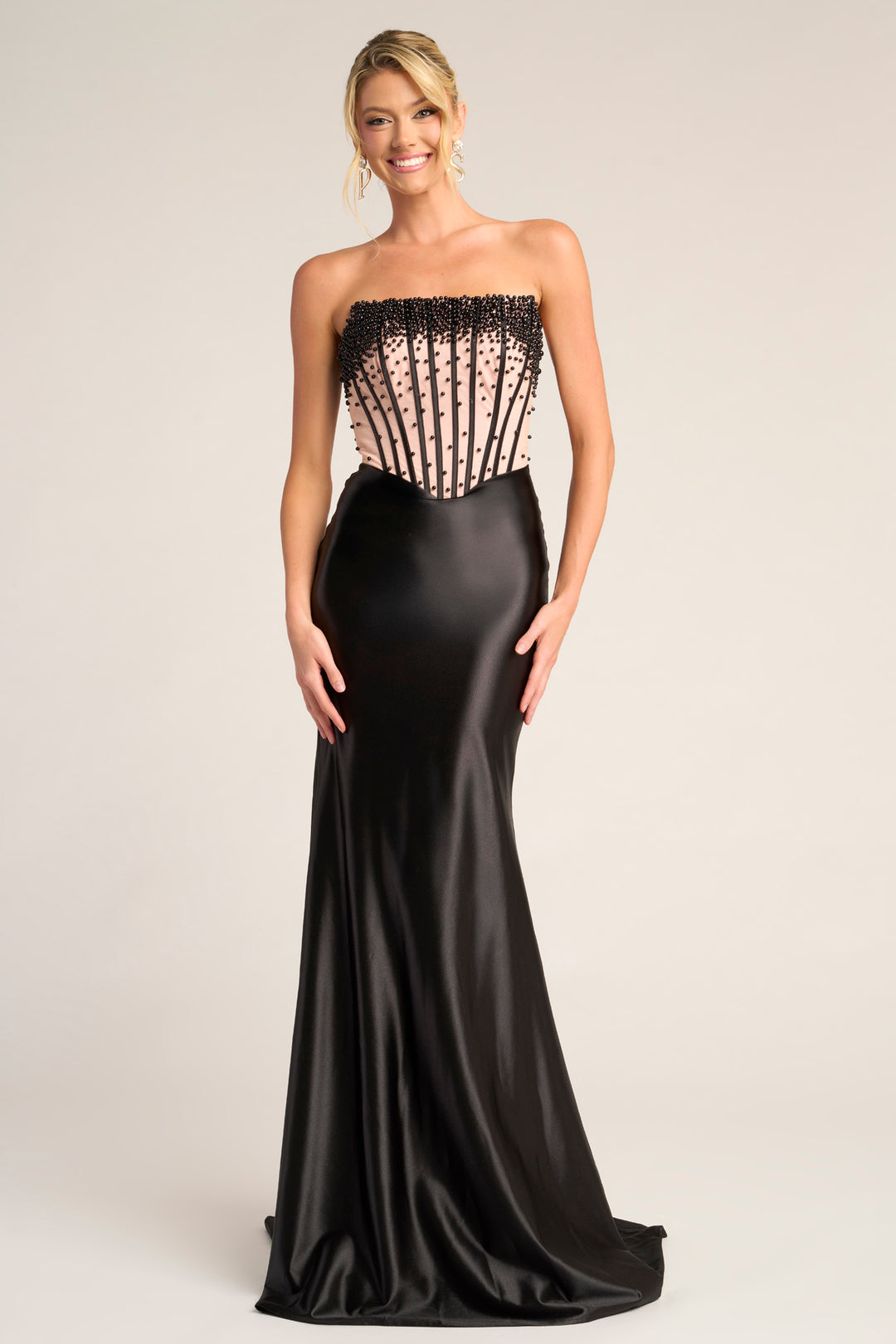 Portia & Scarlett PS26094 Strapless Embellished Prom Dress