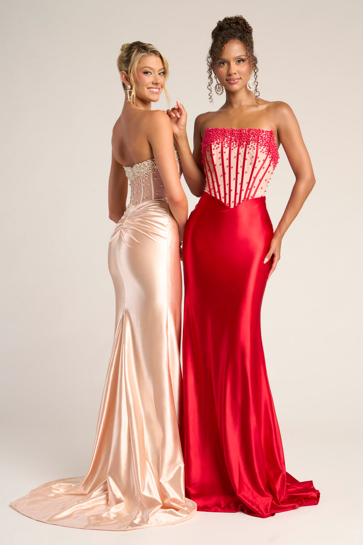 Portia & Scarlett PS26094 Strapless Embellished Prom Dress
