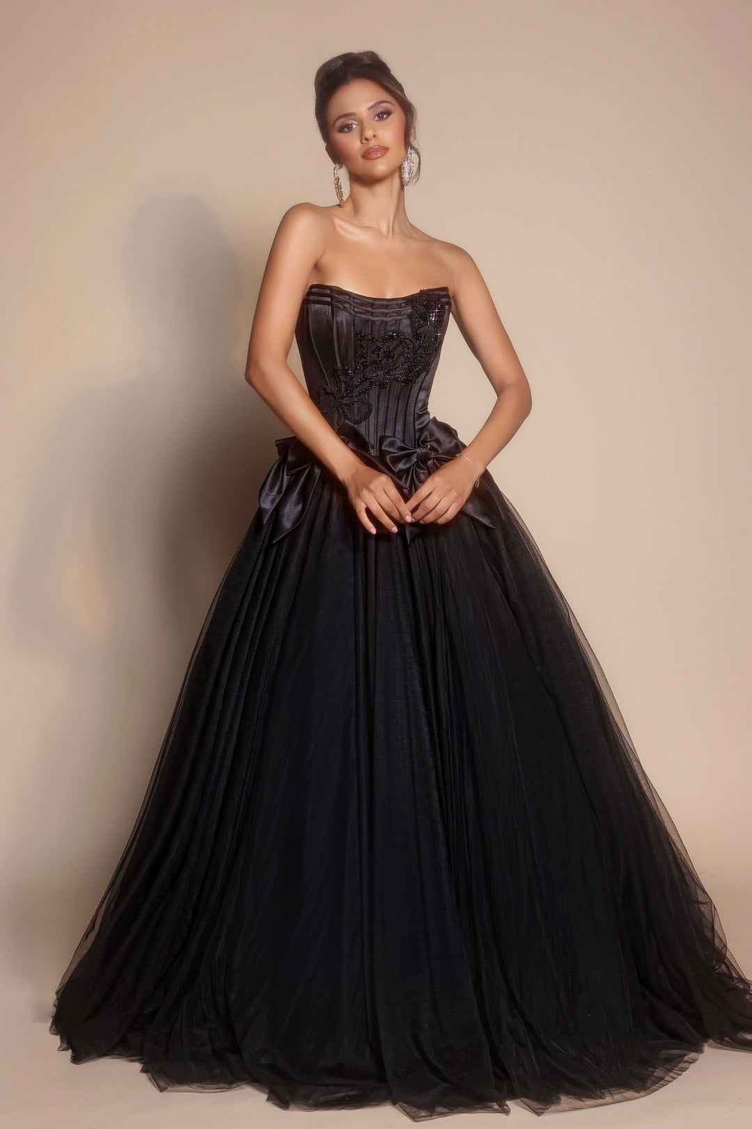 Portia & Scarlett PS26102 Evening Gown Beaded Corset Ballgown