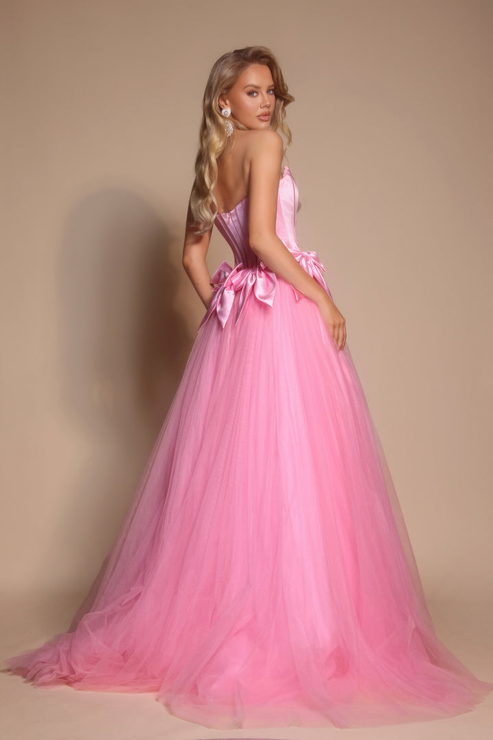 Portia & Scarlett PS26102 Evening Gown Beaded Corset Ballgown