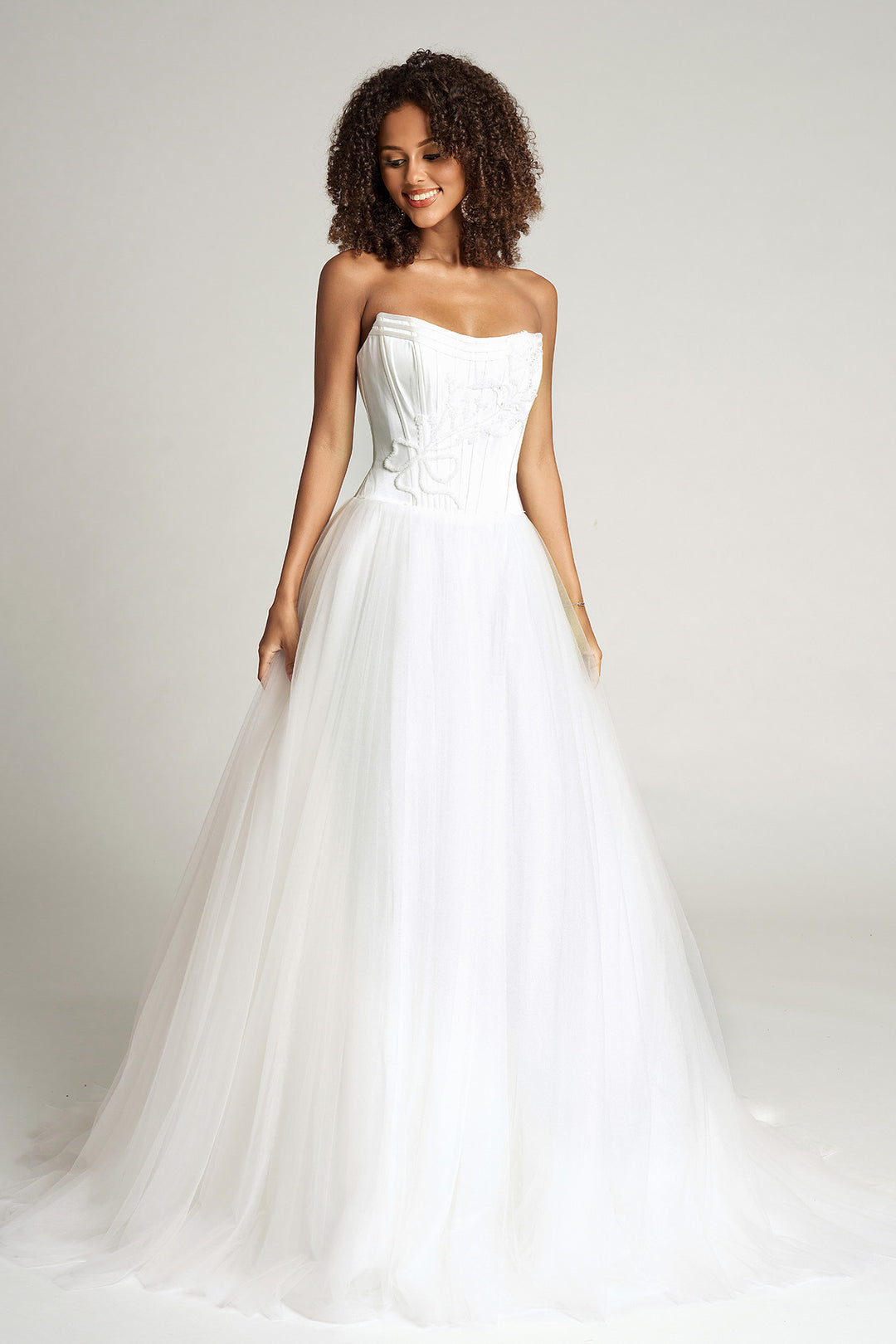 Portia & Scarlett PS26102 Evening Gown Beaded Corset Ballgown