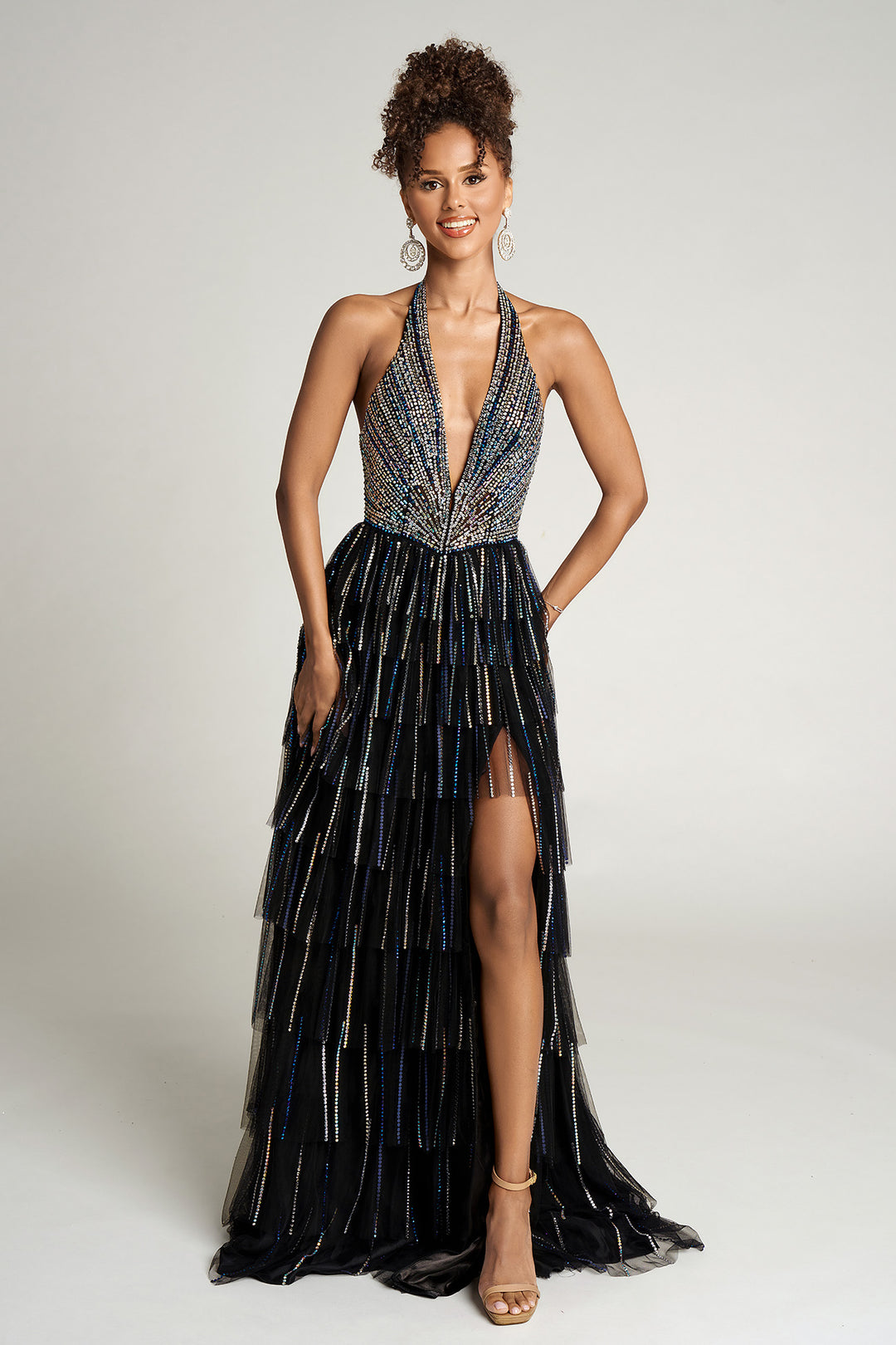 Portia & Scarlett PS26117 Halter A-Line Prom Dress