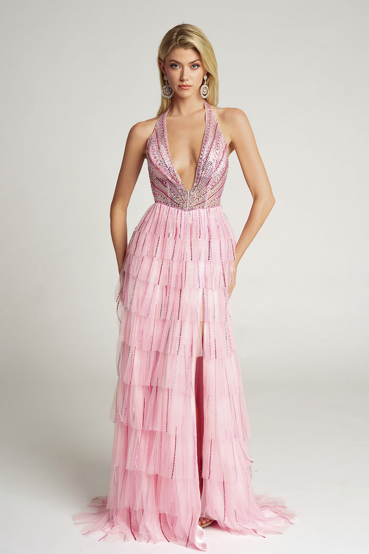 Portia & Scarlett PS26117 Halter A-Line Prom Dress