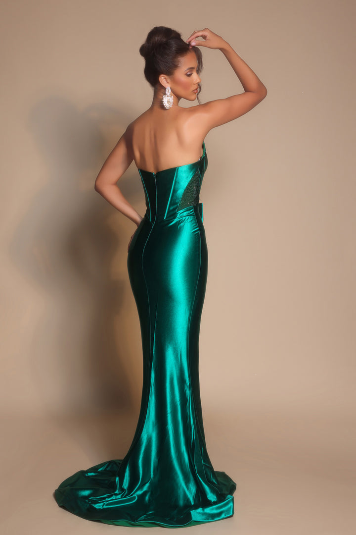 Portia & Scarlett PS26136 Evening Gown With Corset Bodice