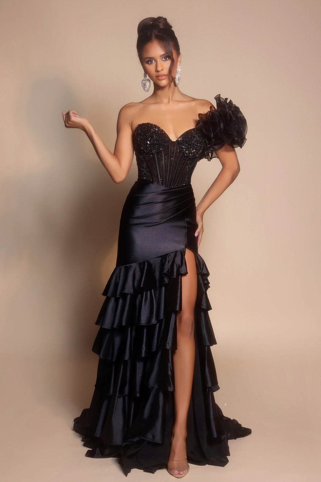 Portia & Scarlett PS26141 Evening Gown With Jeweled Corset