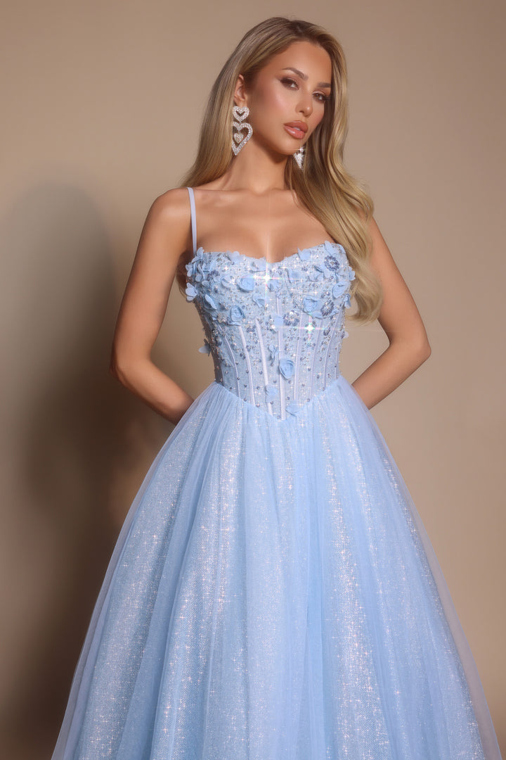 Portia & Scarlett PS26146 Evening Gown A-Line Floral Applique