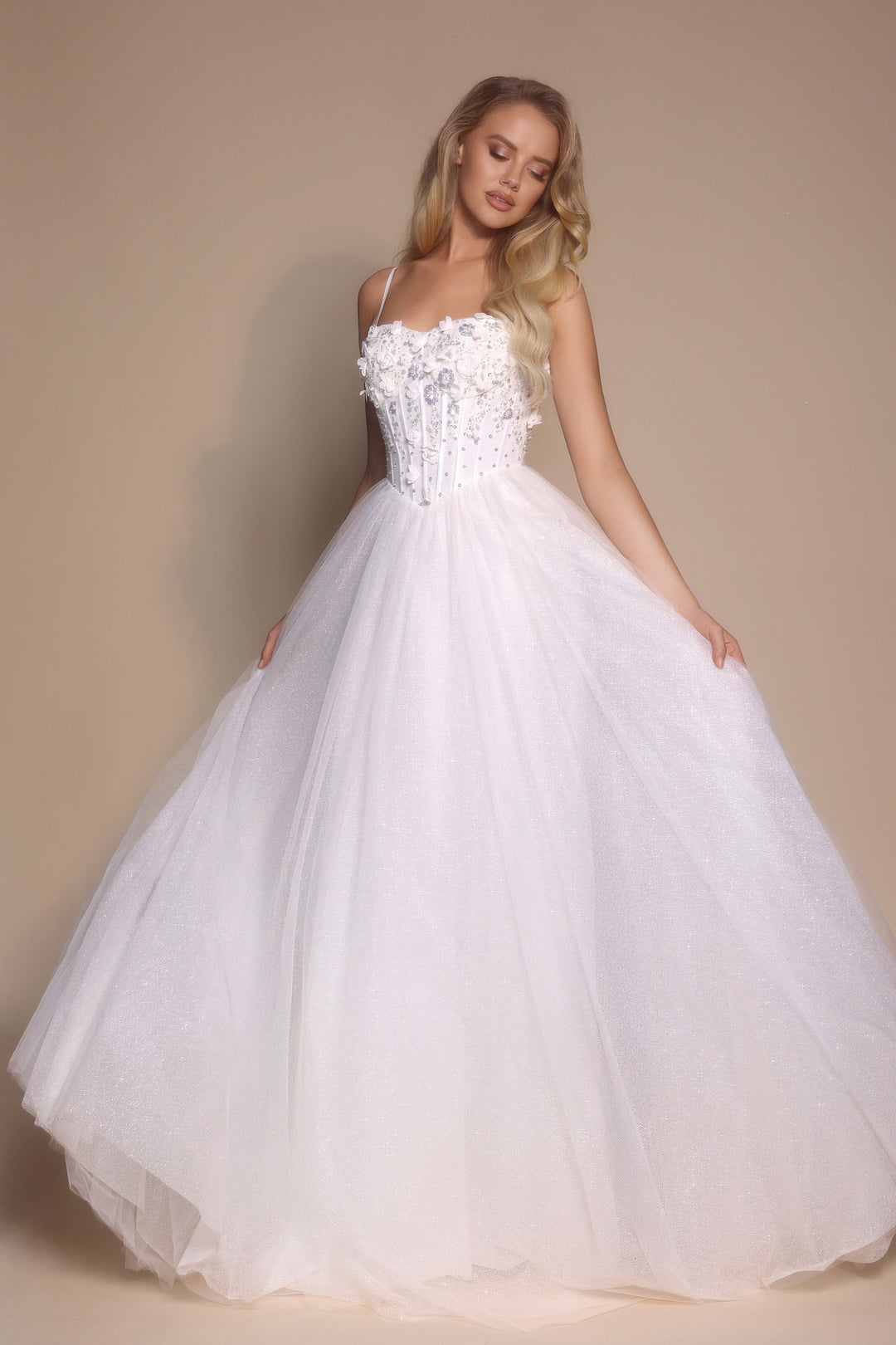 Portia & Scarlett PS26146 Evening Gown A-Line Floral Applique