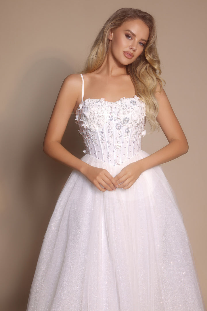 Portia & Scarlett PS26146 Evening Gown A-Line Floral Applique