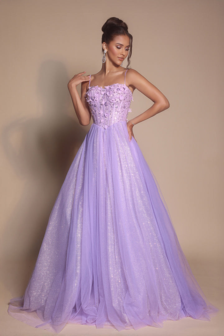 Portia & Scarlett PS26146 Evening Gown A-Line Floral Applique