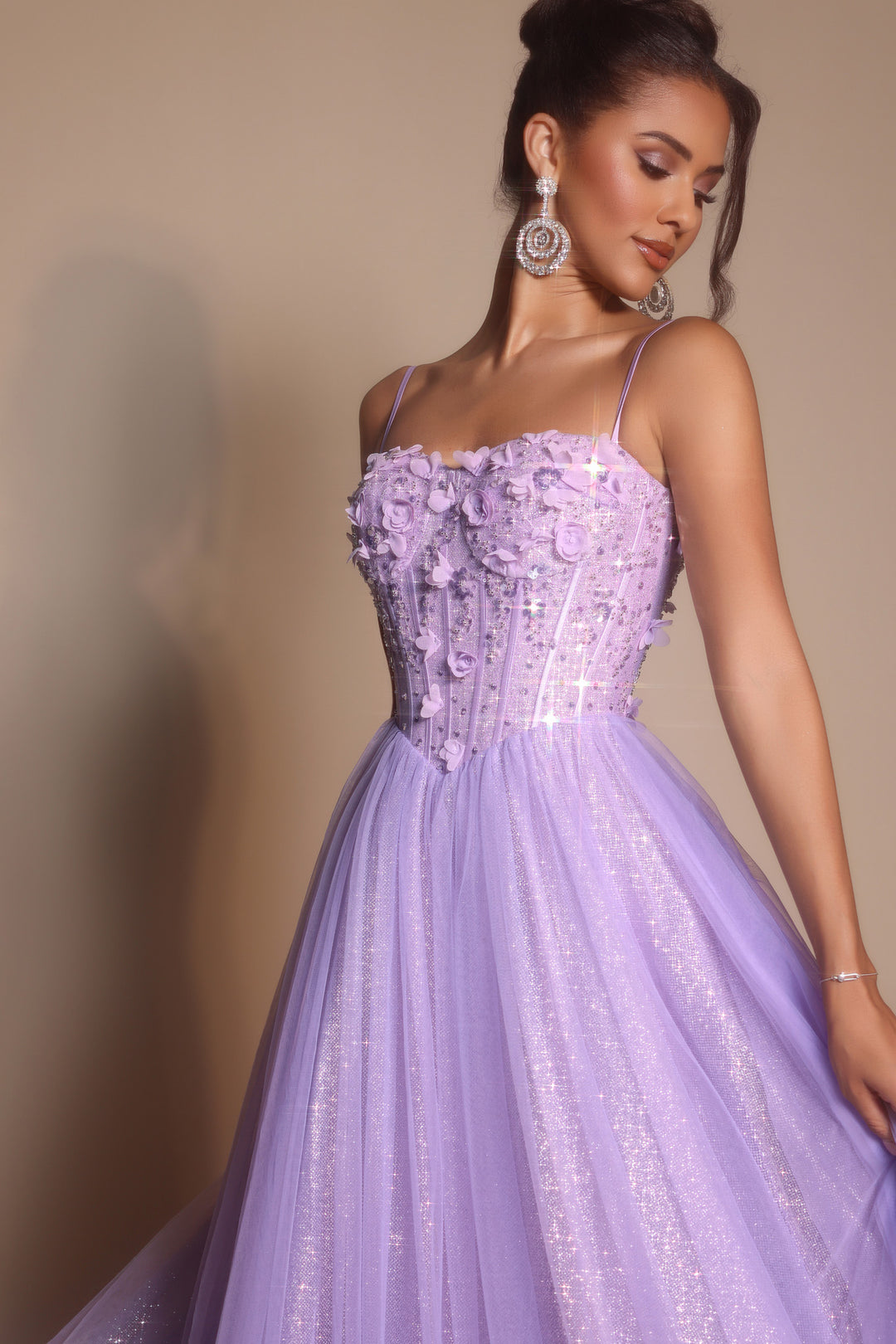 Portia & Scarlett PS26146 Evening Gown A-Line Floral Applique