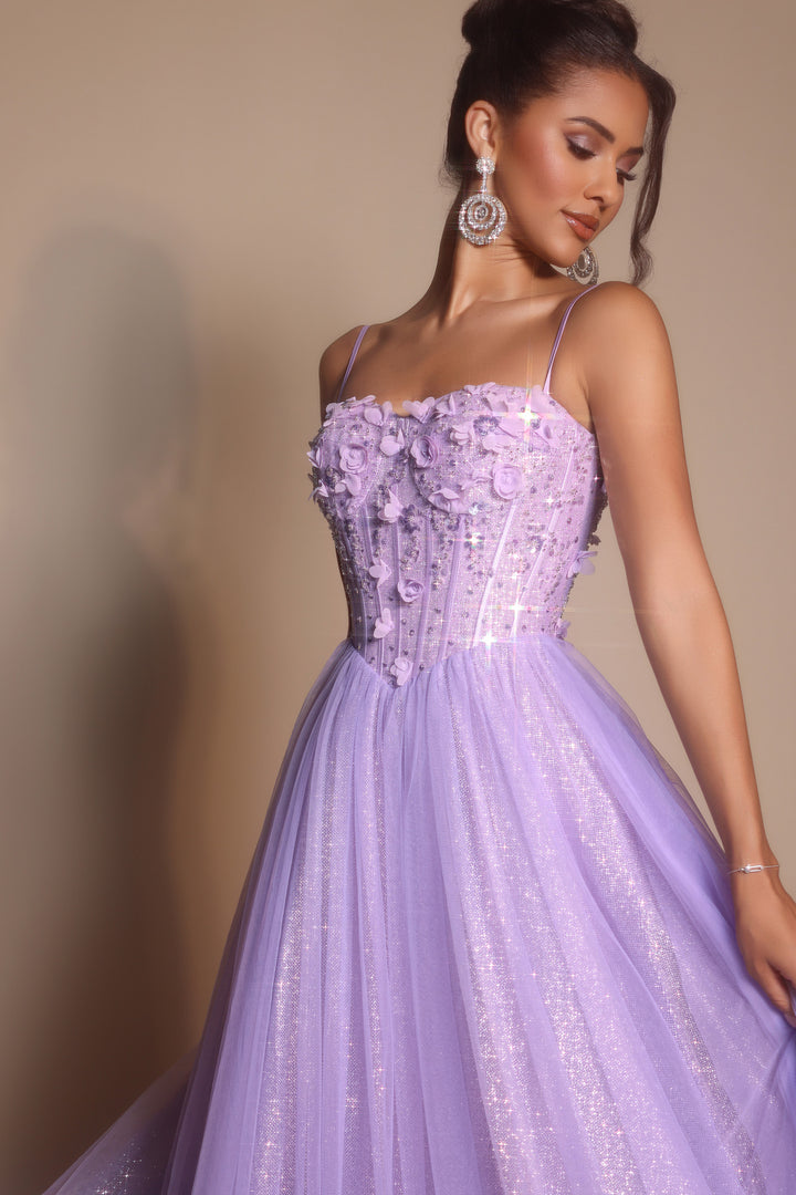 Portia & Scarlett PS26146 Evening Gown A-Line Floral Applique