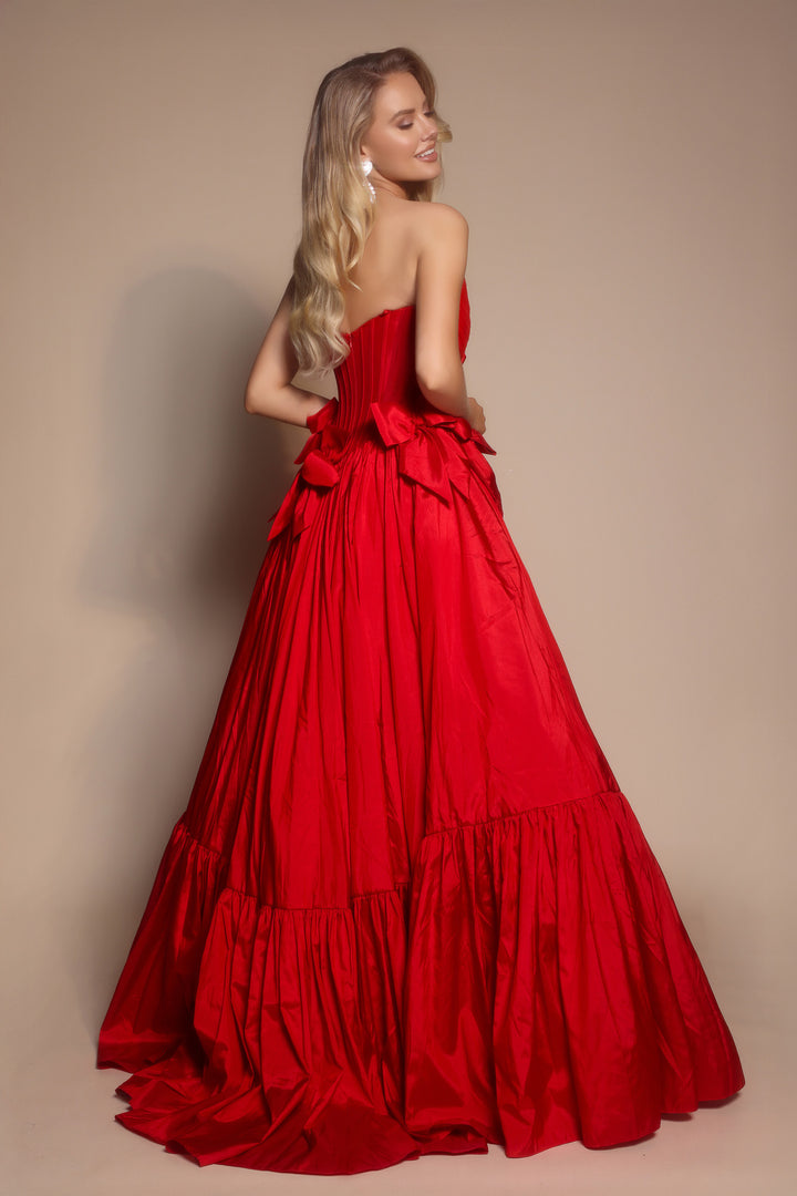 Portia & Scarlett PS26148 Evening Gown Tiered Hem Ballgown