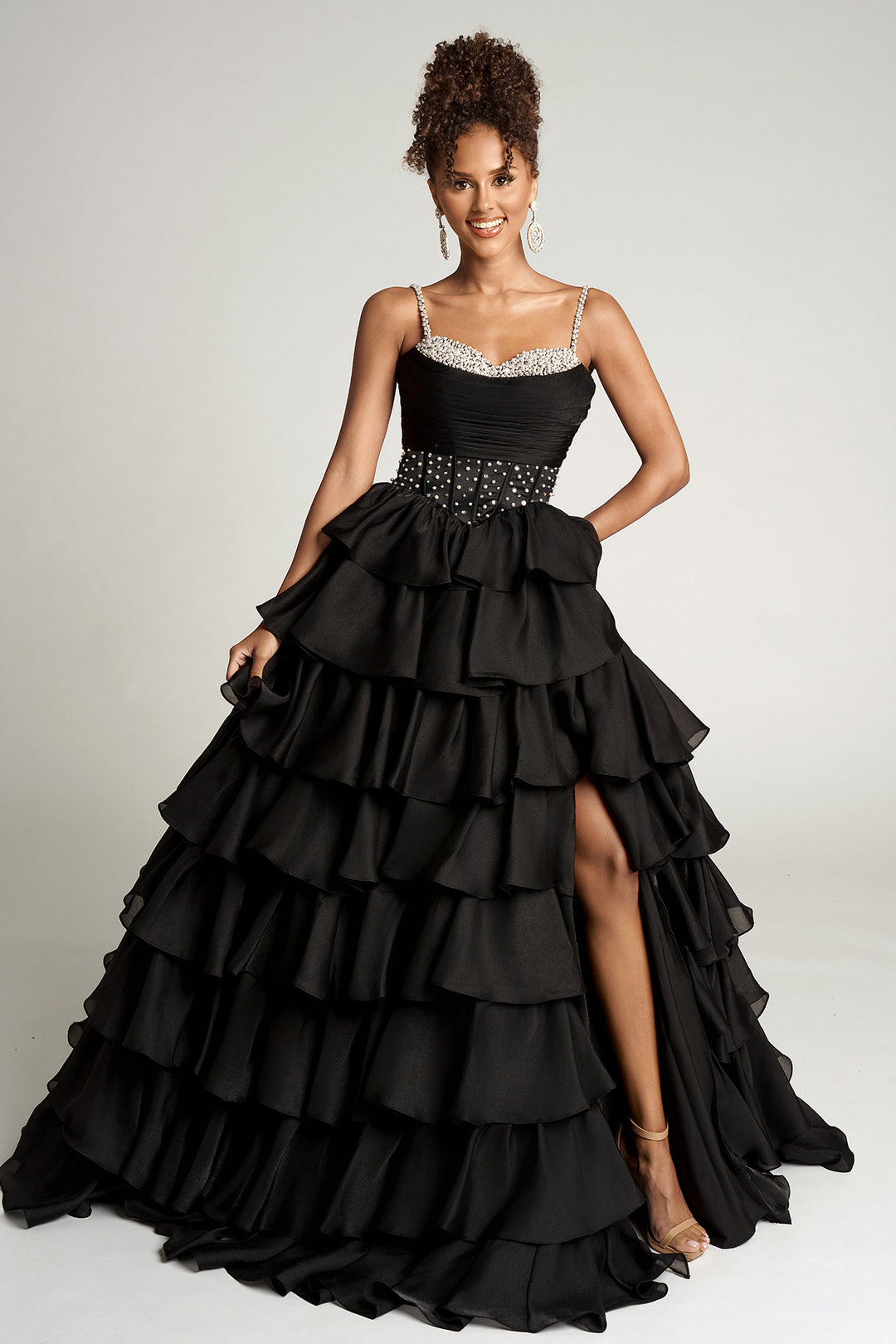 Portia & Scarlett PS26155 Evening Gown With Corset Waist