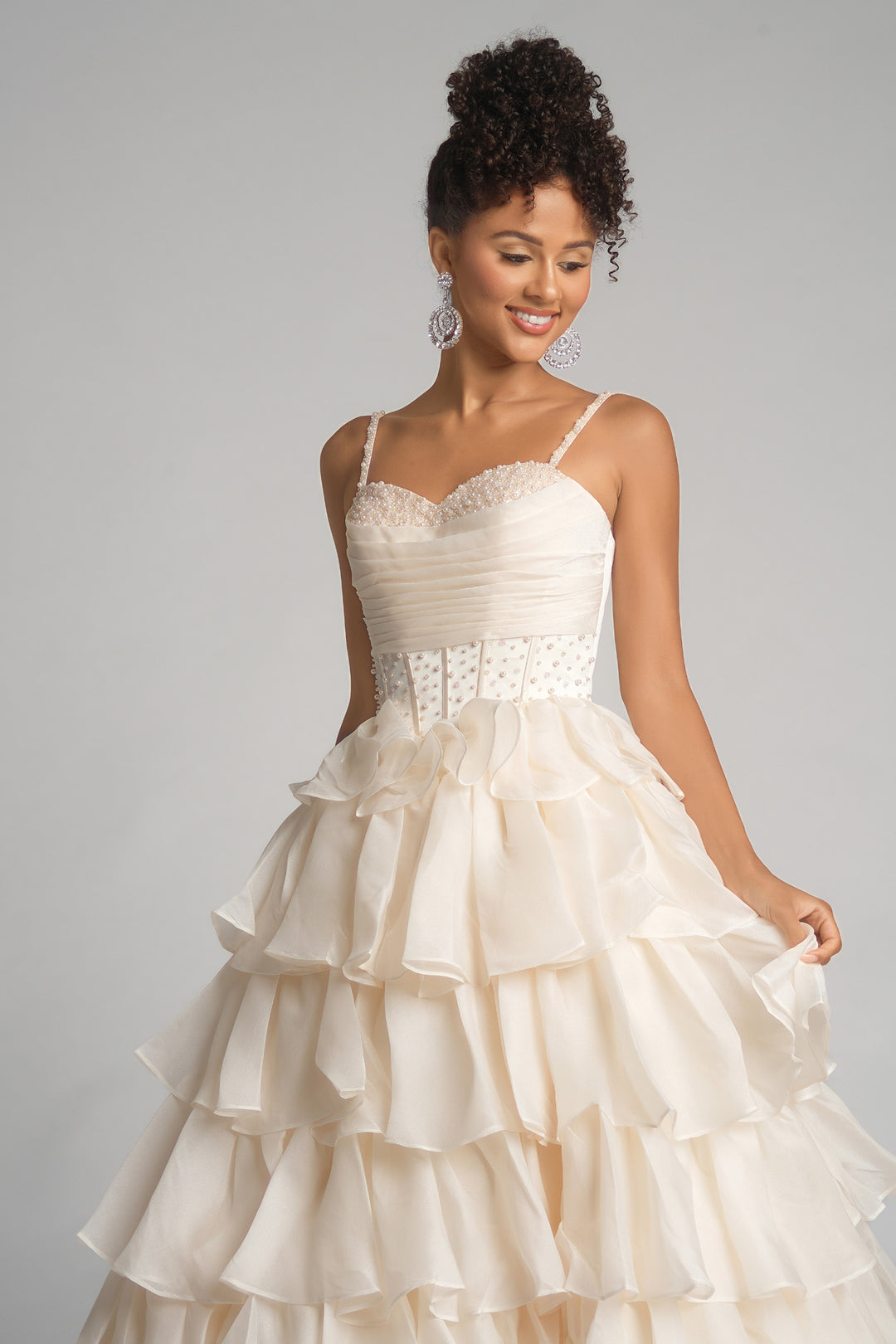 Portia & Scarlett PS26155 Evening Gown With Corset Waist