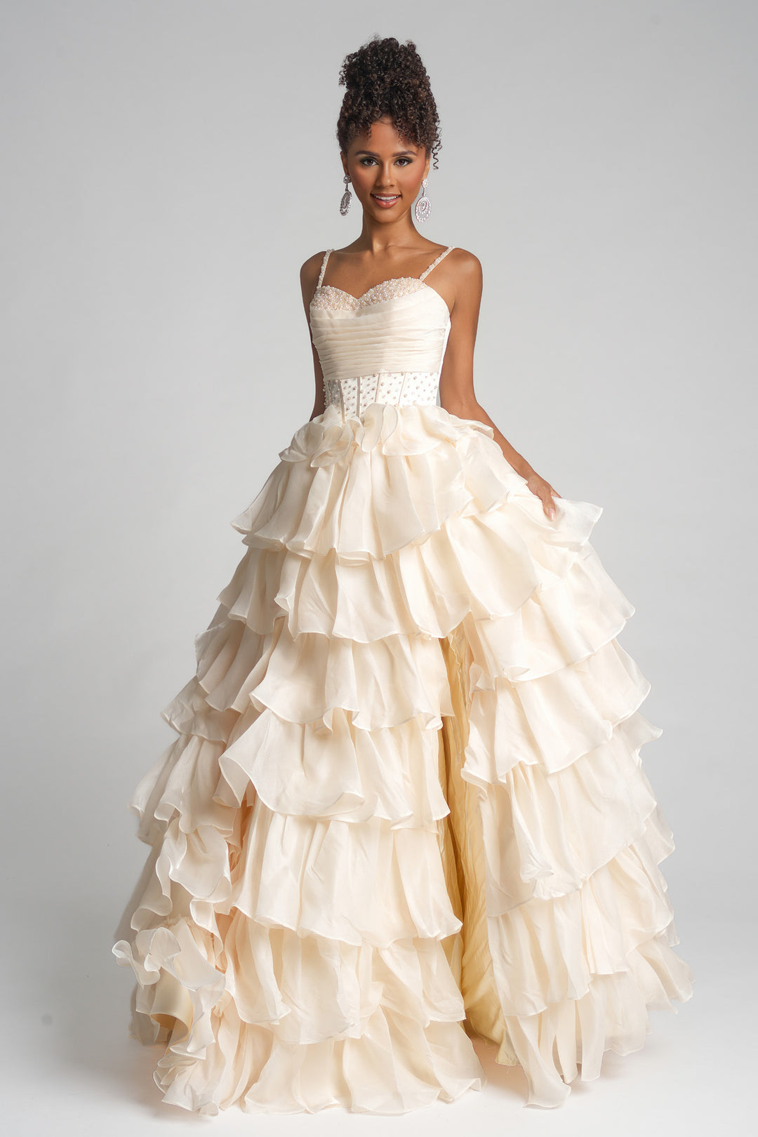 Portia & Scarlett PS26155 Evening Gown With Corset Waist