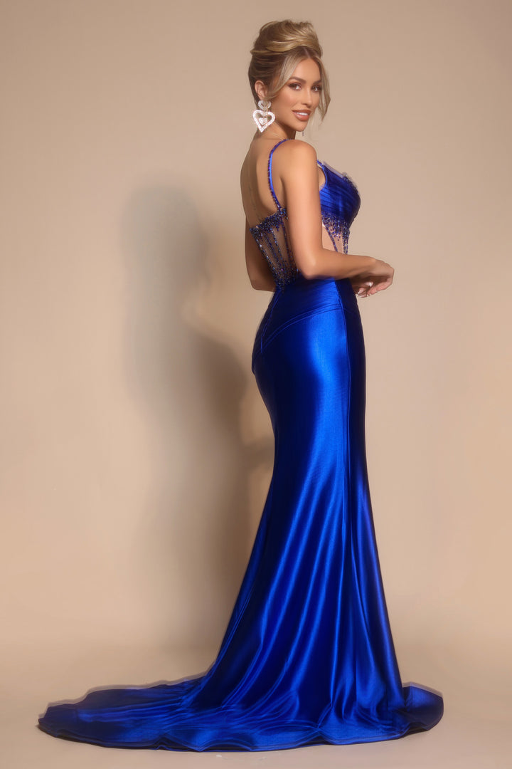 Portia & Scarlett PS26158 Sweetheart Prom Dress With Pleated Detail