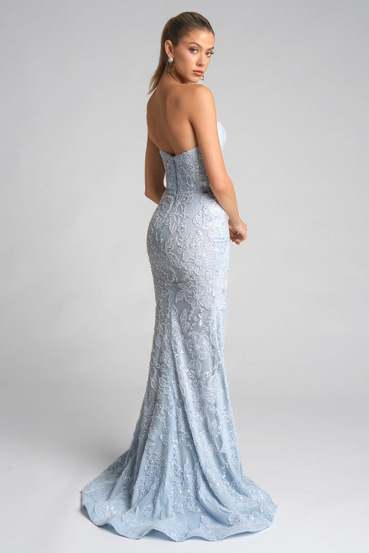 Portia & Scarlett PS26175 Floral Embroidered Sweetheart Prom Dress