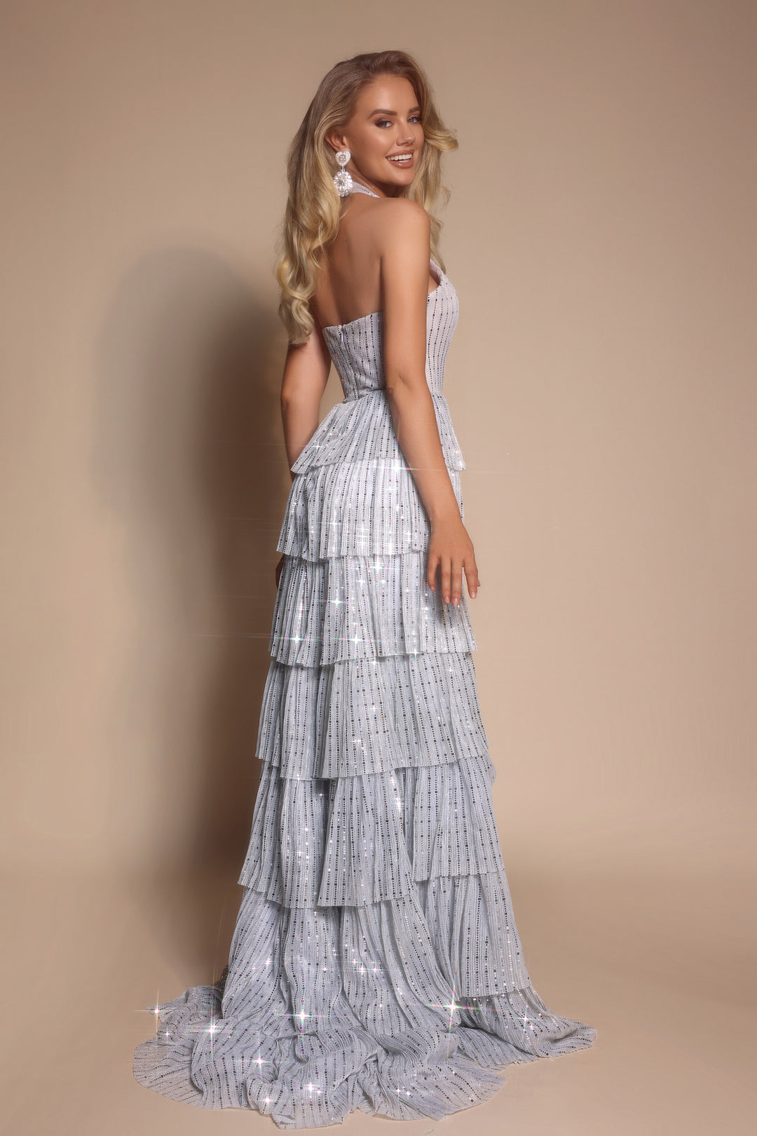 Portia & Scarlett PS26198 Evening Gown With Halter Neckline