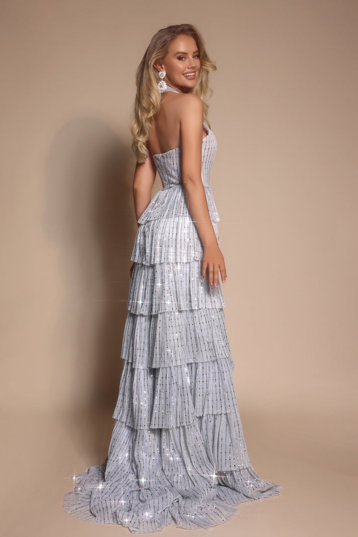 Portia & Scarlett PS26198 Evening Gown With Halter Neckline