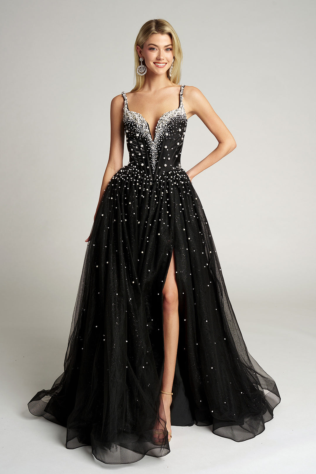 Portia & Scarlett PS26208 Evening Gown Spaghetti Strap Ballgown