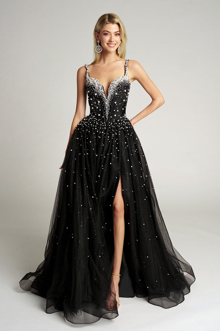 Portia & Scarlett PS26208 Evening Gown Spaghetti Strap Ballgown